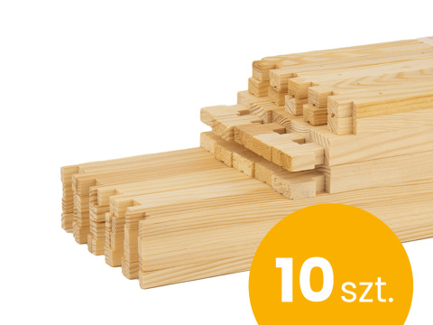 10x Ramka Wielkopolska 1/2 (Nadstawkowa) Prosta Czopowana - elementy do samodzielnego montażu^ 10x Ramka Wielkopolska 1/2 (Nadstawkowa) Prosta Czopowana - elementy do samodzielnego montażu^