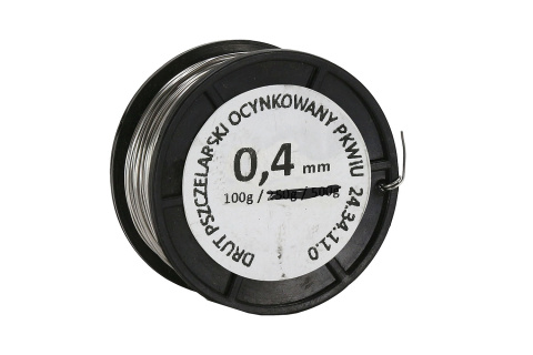 Drut pszczelarski ocynkowany 0,4 mm - 100 g