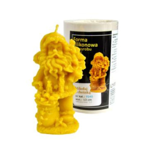 Forma silikonowa - MIKOŁAJ Z CHOINKĄ 13 cm