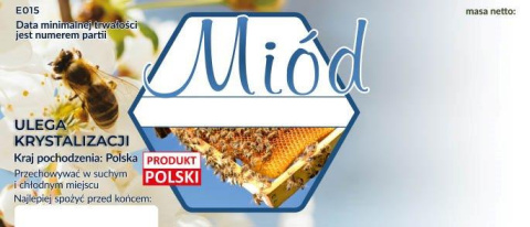 Etykiety na miód uniwersalne opakowanie 100 szt Etykiety na miód uniwersalne opakowanie 100 szt