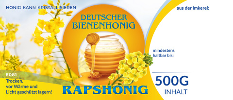 Etykiety niemieckojęzyczne kolorowe RAPSHONIG 100szt/1op Etykiety niemieckojęzyczne kolorowe RAPSHONIG 100szt/1op