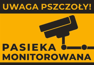 Tablica informacyjna PCV PASIEKA MONITOROWANA XL